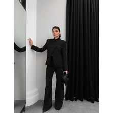 Esra Helvacı Çift Düğmeli Ceket Pantolon Takım