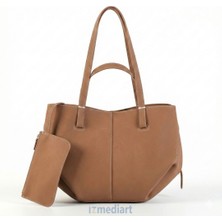 Aron Aurora Kadın Taba Omuz Çantası Lüks Deri Dokulu Şık Tasarım Ayarlanabilir Askılı Klasik Kutulu Model Günlük ve Gece Kullanımına Uygun Fonksiyonel Bölmeli Astarlı Kadın Kol Çantası