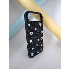 Iphone 17 Air Kılıf Taşlı Gül Desenli