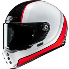 Hjc V10 Hodu Mc1 Kapalı Motosiklet Kaskı Siyah Beyaz Kırmızı