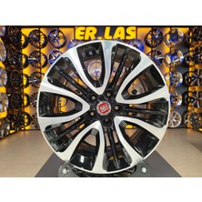 FİAT 4 Adet FİAT ORIJINAL 6.5*16 5*98 ET39 58.1 BLACK MACK JANT REVİZE EDİLMİŞ (Takım)