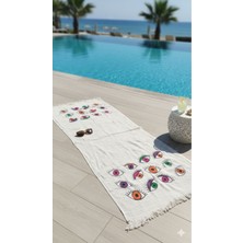 Missidea Göz Desenli Çift Kat Müslin Peştamal