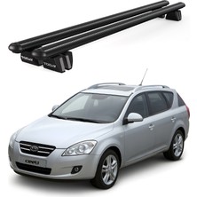 Today Auto Pençe Kia Cee'd SPORTWAGON(2006-2012) Uyumlu Siyah Ara Atkı Port Bagaj Tavan Barı