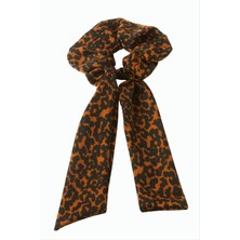 Renklime Kuyruklu Leopar Desenli Simit Toka