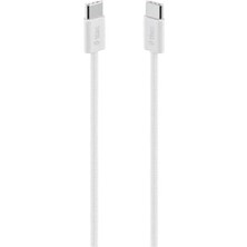 Skygo Usb-C - Usb-C 100CM 60W Pd Örgü Hızlı Şarj/data Kablosu Beyaz