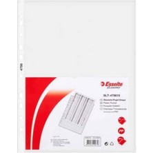 Esselte Poşet Dosya, A4 Boyut, 100'LÜ Paket, Şeffaf