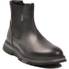 Komcero 2K1234-767 Hakiki Deri Kaymaz Taban Siyah Erkek Chelsea Bot