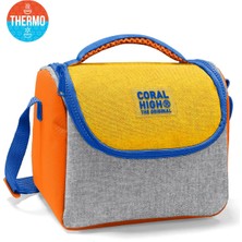 Coral High Kids Gri Sarı Thermo Beslenme Çantası 37121
