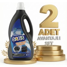 Safia Bitkisel Sıvı Çamaşır Makine Deterjanı Siyahlar 2x3 Lt