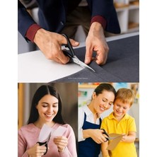 Skygo Paslanmaz Çelik, GL120, Keskin Bıçak, Ofis, Okul Kullanımı, Çok Amaçlı, Dayanıklı Vidalı Yapı, Ergonomik, Hassas Kağıt, Karton, Kumaş Kesimi, Profesyonel Terzi Makası, 9"