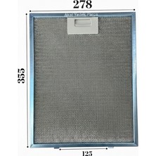Süppürge Hotpoint Ile Uyumlu Ariston Davlumbaz 27,8X35,5 cm Arka Ara 12,5 cm Filtresi