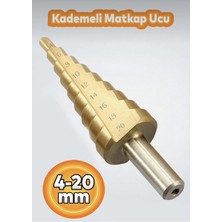 Cmc Tools CMC6595 Kademeli Sac ve Metal Yüzey Delme Matkap Girişli Panç 4-20 mm