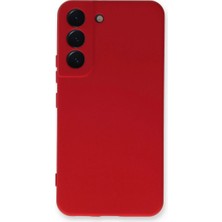 xirshop Samsung Galaxy S23 Plus Kılıf Nano Içi Kadife Silikon - Kırmızı