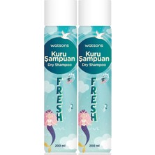 Watsons Kuru Şampuan Fresh Onarıcı Etki 200 ml 2'li Set Kadınlar İçin Standart İçerik