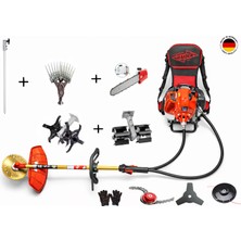 Raider Pro Alman Benzinli Sırt Tırpan Çift Çapa Dal Budama Zeytin Hasat uzatmalı