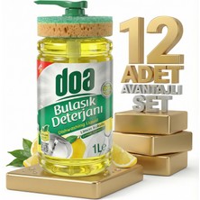 Safia Doa Bulaşık Deterjanı Limon Süngerli 12X1000 ml