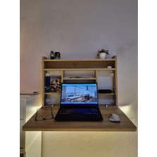 Arthubo Duvara Monte Katlanabilir Ahşap Çalışma Masası – Çok Amaçlı Home Office & Kitaplık&Hobi Masası