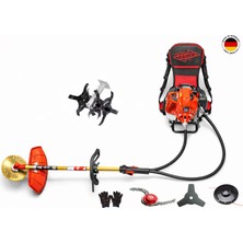 Pro Alman Benzinli Sırt Tırpan Ot Çalı Biçme Akrep Akrobat Çapalamalı