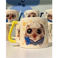Mor Mürekkep Sad Üzgün Hamster - Meslek: Endüstri Mühendisi (Endustrial Engineer) Kupa Bardak Fincan