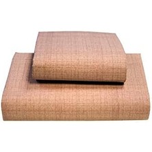 AT7511 Çift Kişilik Çarşaf Seti, Sütlü Kahve