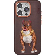 xirshop Venco Iphone 14 Pro Max Perma Desenli Kapak - Kahverengi