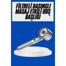 Yeni Nesil Duş Başlığı Paslanmaz Çelik Masaj Etkili Ergonomik Tasarım Su Basınçlı