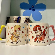 Mor Mürekkep Gravity Falls (Esrarengiz Kasaba) Mabel ve Dipper 2’li Çift Kupa Bardak Kahve Fincanı
