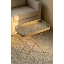 Acar 8835 Metal Ayaklı Sehpa 60X60X37,5 cm