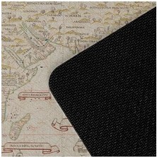 Eski Dünya Retro Haritası Tasarımlı Büyük Boy Oyuncu Mousepad - Mouse Pad - Fare Altlığı