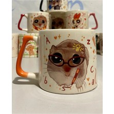 Mor Mürekkep Sad Üzgün Hamster - Meslek: Yazar (Writer) Kupa Bardak Fincan