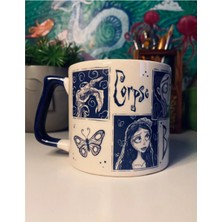 Mor Mürekkep Corpse Bride (Ölü Gelin) Gotik Kupa Bardak Çay Kahve Fincanı