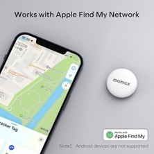 BR5W Pintag Find My Tracker Konum Belirleyici Beyaz