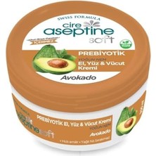 Cire Aseptine Soft Prebiyotik Avokado El, Yüz ve Vücut Kremi 300 ml