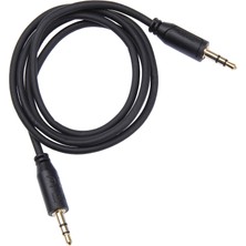 3.5mm - 3.5mm "-Slim", Altın Uç, 0.75M, Siyah