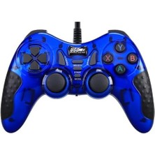 MT40 Çift Analoglu Kol USB Pc Bilgisayar Ps3 Oyun Kolu Gamepad Joystick (Lacivert)