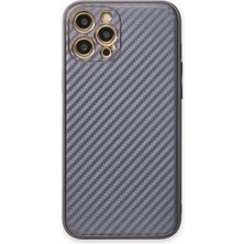 xirshop Iphone 12 Pro Kılıf Coco Karbon Silikon - Gri