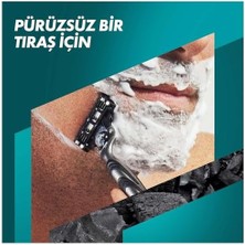 Gillette Mach3 Charcoal Tıraş Makinesi + 5 Adet Yedek Tıraş Bıçağı + Premium Stand Hediyeli Peket