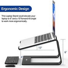 M5 Alüminyum Ergonomik Katlanır Bilgisayar Standı Bilgisayar Yükseltici 10 –17 Inç