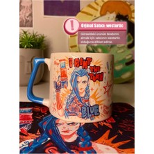 Mor Mürekkep Arcane Jinx Renkli Baskılı Kupa Bardak Çay Kahve Fincanı