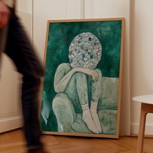 Ninastore Sürreal Mozaik Yüz Sanatı Baskısı: Soyut Figür Resmi (Indir)