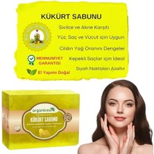 Organicsun Doğal Kükürt Sabunu 140 gr Tüm Cilt Tipleri Için Antioksidan ve Hücre Yenileyici Etkili