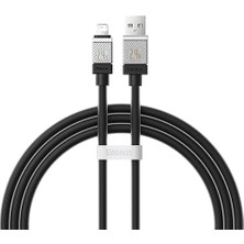 Coolplay Serisi Hızlı Şarj Kablosu USB To Ip 2.4A, 1m, Siyah