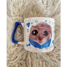 Mor Mürekkep Sad Üzgün Hamster - Meslek: Fizyoterapist (Physiotherapist) Kupa Bardak Fincan