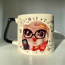 Mor Mürekkep Sad Üzgün Hamster - Meslek: Matematikçi (Mathematician) Kupa Bardak Fincan
