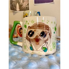 Mor Mürekkep Sad Üzgün Hamster Meslek: Chemist / Kimyager Kupa Bardak Fincan