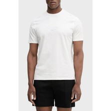 Emporio Armani Logolu % 100 Pamuk Regular Fit Bisiklet Yaka T Shirt Erkek T Shirt EM004583 AF13669 M0306