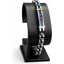 Asmentum Pimli Paslanmaz Çelik Erkek Bileklik