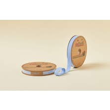 Bucuks Biye Koton Katlı D07 Açık Mavi 2 cm 25 Metre %65 Koton %35 Polyester