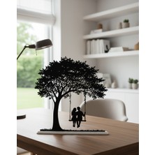 Piccomino Romantik Silüet Ağaç Figürü Dekoratif Masaüstü Aksesuar