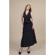 MissVina Bürümcük Midi Boy Yelek Etek Takım 1288